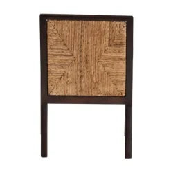 Kirkland's Home Abaca And Mahogany Dining Chair With Arms- Dining Chairs