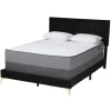 Kirkland's Home Abba Velvet Ribbed Queen Bed Frame- Beds & Headboards