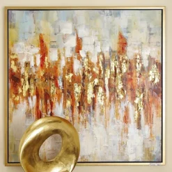 Kirkland's Home Abstract Color Field Framed Canvas Art Print- Canvas Art