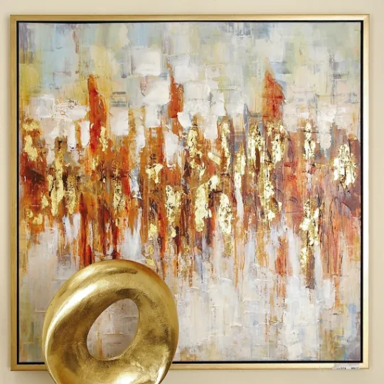 Kirkland's Home Abstract Color Field Framed Canvas Art Print- Canvas Art