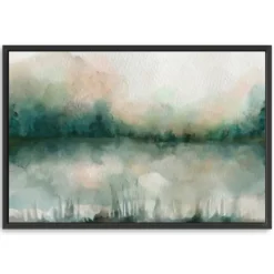 Kirkland's Home Abstract Foggy Marsh Framed Wall Art- Framed Art