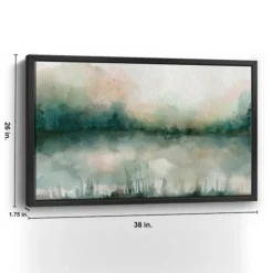 Kirkland's Home Abstract Foggy Marsh Framed Wall Art- Framed Art