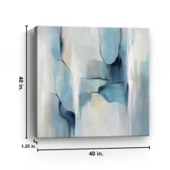 Kirkland's Home Abstract In Blues Giclee Canvas Art Print- Canvas Art
