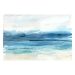 Kirkland's Home Abstract Indigo Seascape Giclee Canvas Art Print- Canvas Art
