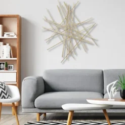 Kirkland's Home Abstract Metal Bar Wall Plaque- Wall Plaques