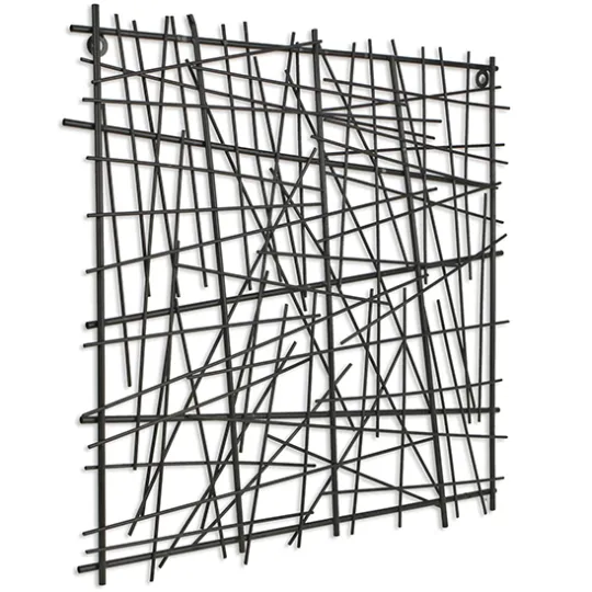 Kirkland's Home Abstract Square Metal Wall Plaque- Wall Plaques