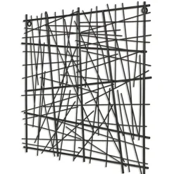 Kirkland's Home Abstract Square Metal Wall Plaque- Wall Plaques