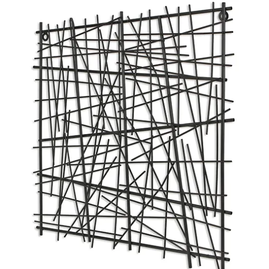 Kirkland's Home Abstract Square Metal Wall Plaque- Wall Plaques