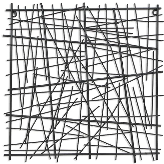 Kirkland's Home Abstract Square Metal Wall Plaque- Wall Plaques
