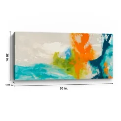Kirkland's Home Abstract Tidal I Giclee Canvas Art Print- Canvas Art