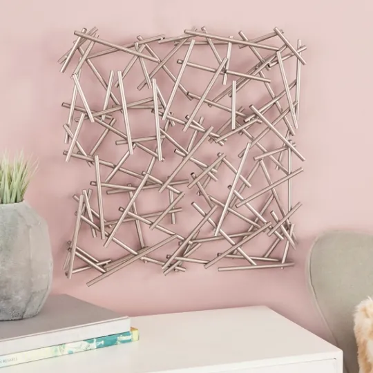 Kirkland's Home Abstract Tubes Spill Wall Plaque- Wall Plaques