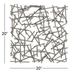 Kirkland's Home Abstract Tubes Spill Wall Plaque- Wall Plaques