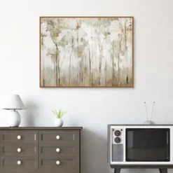 Kirkland's Home Abstract Woodland Forest Framed Canvas Art Print- Canvas Art