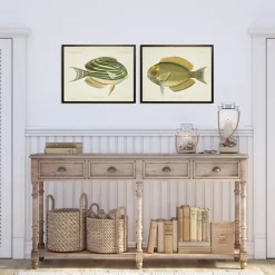 Kirkland's Home Acanthurus Fish Framed Art Prints, Set Of 2- Framed Art
