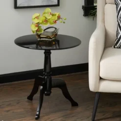 Kirkland's Home Acrylic Tripod Spindle Side Table- Accent & End Tables