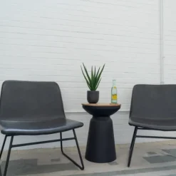 Kirkland's Home Agave Arrangement In Black Decorative Pot- Arrangements & Greenery