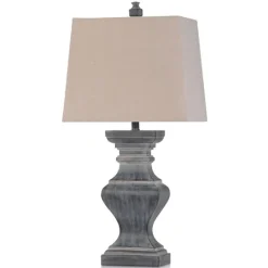 Kirkland's Home Aged Black Candlestick Base Table Lamp, 33 In.- Table Lamps