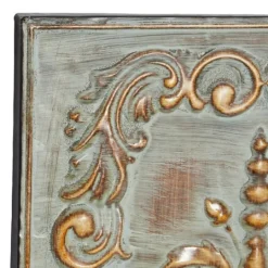 Kirkland's Home Aged Brass Fleur-De-Lis 4-Pc. Panel Wall Art- Wall Plaques