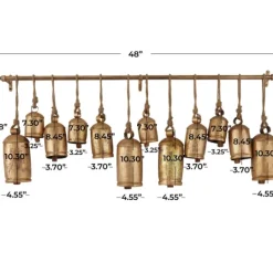 Kirkland's Home Aged Round Bells Wall Plaque- Decorative Accents