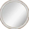 Kirkland's Home Aged Wood Round Mirror- Decorative Mirrors
