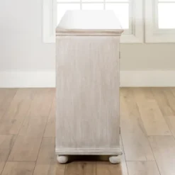 Kirkland's Home Alana Washed 4-Door Cabinet- Cabinets & Sideboards
