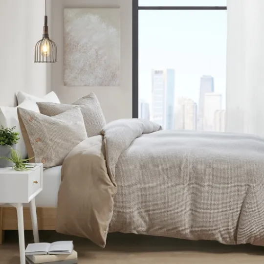 Kirkland's Home Alaya 4-Pc. Full/Queen Waffle Duvet Set- Duvets