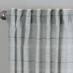 Kirkland's Home Aloe Plaid Pleated Single Curtain Panel, 84 In.- Curtains & Drapes