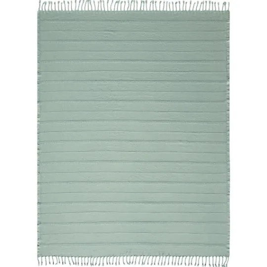 Kirkland's Home Aloe Woven Stripes Cotton Throw- Blankets & Throws
