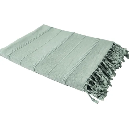 Kirkland's Home Aloe Woven Stripes Cotton Throw- Blankets & Throws