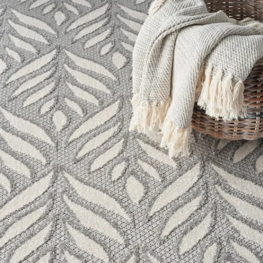Kirkland's Home Aloha Ash Botanical Indoor/Outdoor Area Rug, 7X10- Outdoor Rugs
