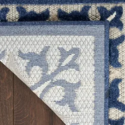 Kirkland's Home Aloha Blue Geometric Indoor/Outdoor Area Rug, 9X12- Outdoor Rugs