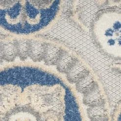 Kirkland's Home Aloha Blue Medallion Indoor/Outdoor Area Rug, 5X7- Outdoor Rugs