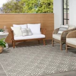 Kirkland's Home Aloha Botanical Indoor/Outdoor Rug, 9X12- Outdoor Rugs