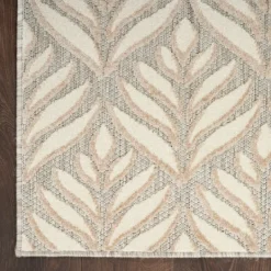 Kirkland's Home Aloha Ivory Botanical Indoor/Outdoor Area Rug, 3X5- Outdoor Rugs