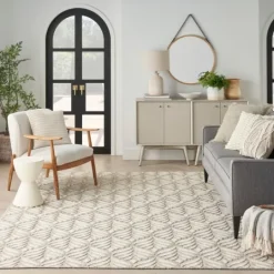 Kirkland's Home Aloha Ivory Botanical Indoor/Outdoor Area Rug, 3X5- Outdoor Rugs