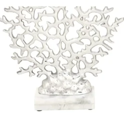 Kirkland's Home Aluminum And Marble Coral Statuary- Statues & Figurines