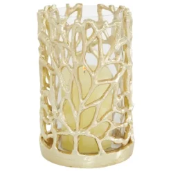 Kirkland's Home Aluminum Coral Hurricane, 8 In.- Candle Holders