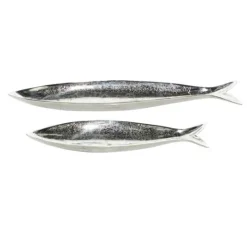 Kirkland's Home Aluminum Metallic Fish Trays, Set Of 2- Decorative Trays