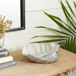 Kirkland's Home Aluminum Seashell Bowl- Decorative Bowls & Jars