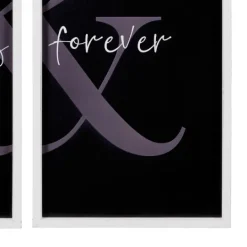 Kirkland's Home Always & Forever Framed Wall Plaques, Set Of 2- Wall Quotes & Signs