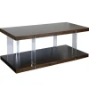 Kirkland's Home Amari Chestnut Acrylic Coffee Table- Coffee Tables