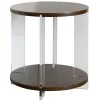 Kirkland's Home Amari Chestnut Acrylic Side Table- Accent & End Tables