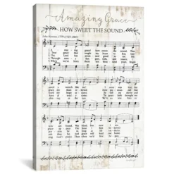 Kirkland's Home Amazing Grace I Canvas Art Print- Wall Quotes & Signs