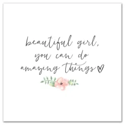 Kirkland's Home Amazing Things Floral Canvas Art Print- Wall Quotes & Signs