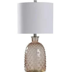 Kirkland's Home Amber Tinted Glass Jar Table Lamp- Table Lamps