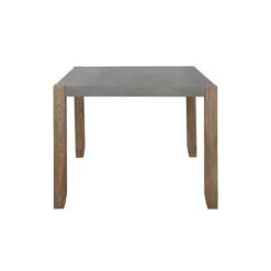 Kirkland's Home Amber Wood Faux Concrete Top Dining Table- Dining Tables