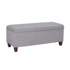 Kirkland's Home Amelia Tufted Shoe Storage Ottoman Bench- Entryway Furniture