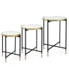 Kirkland's Home Anastasia Mirrored Metal Accent Tables, Set Of 3- Accent & End Tables