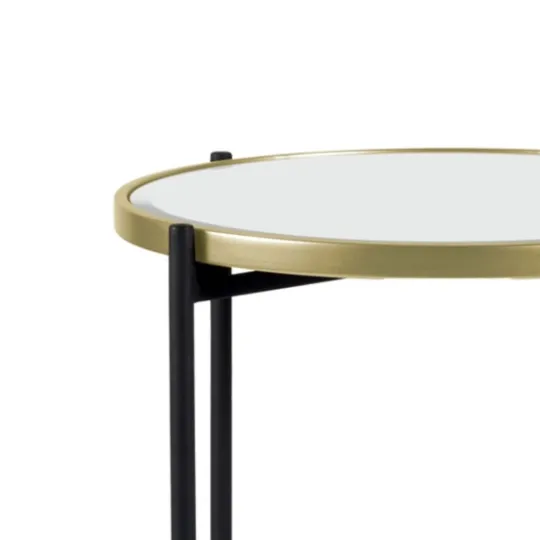 Kirkland's Home Anastasia Mirrored Metal Accent Tables, Set Of 3- Accent & End Tables