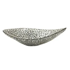 Kirkland's Home And Beige Mussel Shell Mother Of Pearl Tray- Decorative Trays